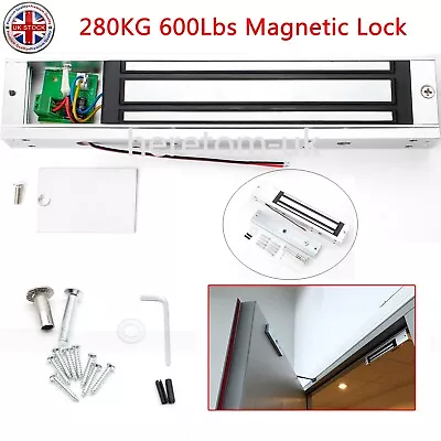 £29.98 • Buy Electric Magnetic Door Lock 600LB/280KG Force Holding For Access Control NC Mode