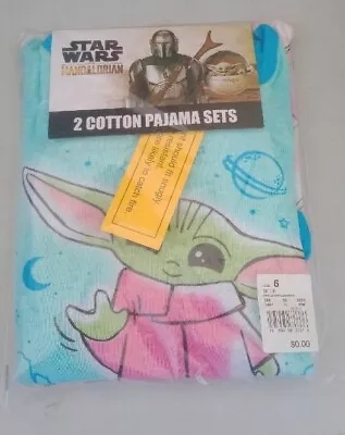 Star Wars Slumber Baby Yoda  Soft Pajama Jogger Set  Size Kids 6 • $16.16