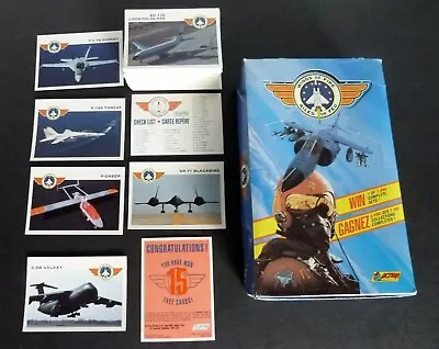 1992 Action Wings Of Fire Complete 100 Card Military Aircraft Set & Display Box • $12.95