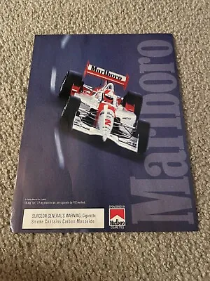 Vintage 1998 MARLBORO RACING INDY NASCAR TEAM PENSKE Poster Print Ad • $6.99