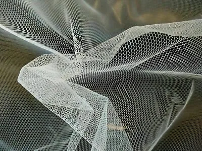 £3.99 • Buy Super Stiff Fairy Mesh Tulle Net Fabric Stiff Nylon Underskirt Net Material