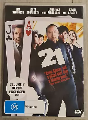 21 - DVD - Kevin Spacey - Blackjack - Region 4 - FAST POST • $4.90