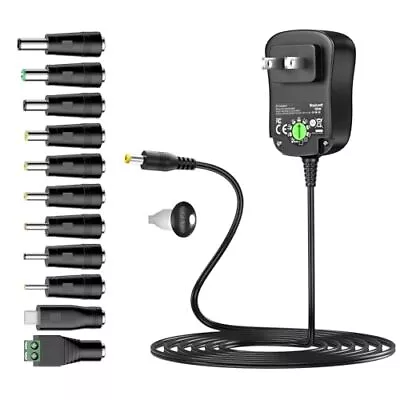 18w Universal Power Supply 3v 4.5v 5v 6v 7.5v 9v 12v Ac To Dc Adapter 1a 1.5a Fo • $19.48