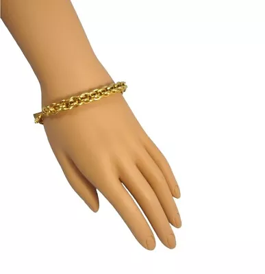 VINTAGE ANNE KLEIN 8  Chunky Chain Link Bracelet Gold Tone Fashion Jewelry  • $24