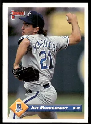 1993 Donruss 175 Jeff Montgomery Kansas City Royals Baseball Card • $1.49