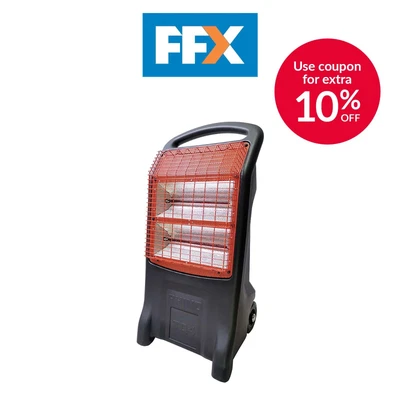 £264.95 • Buy Rhino 751334 110V 2.2kW TQ4 Heater Twin 1100W Halogen Lamps HDPE Moulded Body