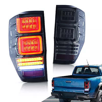 £260 • Buy Pair LED Smoked Tail Lights For Ford Ranger 2012-2018 W/Reverse & Brake Light UK