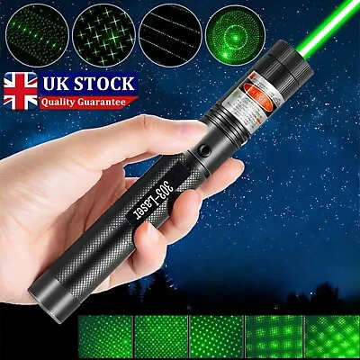 50miles Laser Green Pen Pointer 1mw Powerful Lazer Professional Beam Pet Dog Cat • £4.99