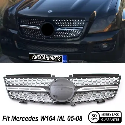 Front Grille Grill For Mercedes W164 ML350 ML550 ML500 ML320 ML63AMG 2005-2008 • $70.89