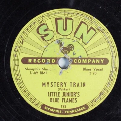 $27 • Buy Blues 78 LITTLE JUNIOR'S BLUE FLAMES Mystery Train SUN 192 HEAR 738