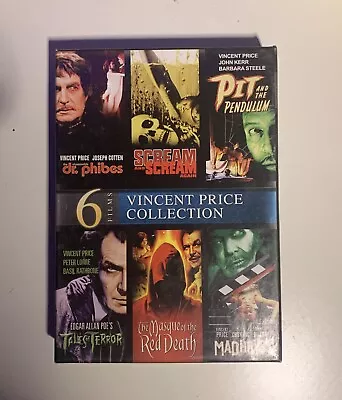 The Vincent Price Collection (DVD 6 Horror Films) Madhouse New Sealed • $19.95