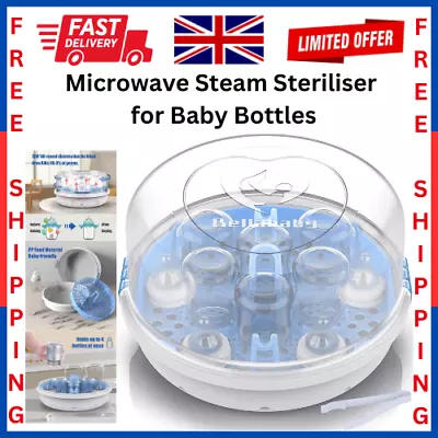 £21.83 • Buy Bellababy Bottle Steriliser,Microwave Steam Steriliser For Baby Bottles,