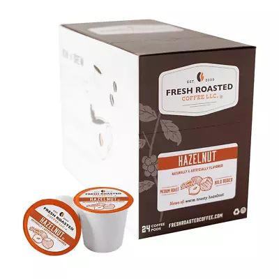 Fresh Roasted Coffee Decaf Hazelnut Flavored Coffee Pods K-Cup Compatible 24Ct • $22.04