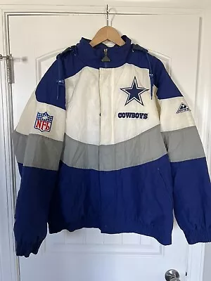 Vintage 90s NFL Dallas Cowboys Apex One Pro-line Puffy Jacket Large L • $65