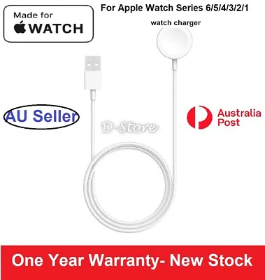 $9.99 • Buy For Apple Watch IWatch 6 5 4 2 1 Magnetic Charger Charging Cable Fast White AU