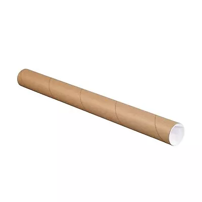 BOX USA BP2015K Mailing Tubes With Caps 2  X 15  Kraft (Pack Of 50) 2  X 15  • $82.99