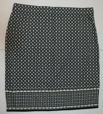 Women's Max Edition Black Patterned Pencil Skirt Size Large • $10.99