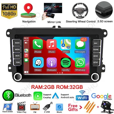 7  For VW Volkswagen CC Passat Car Radio Android 13 Carplay Stereo Wifi GPS Navi • $123.19