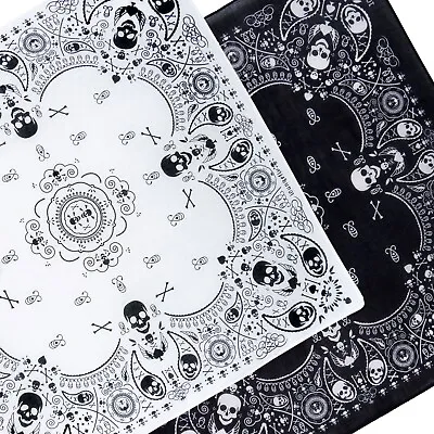 Paisley Skull Cross Bones Bandana Headwear Scarf Mouthcovering • £3.99