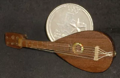 Dollhouse Miniature Mexican Wooden Mandolin 1:12 Musical Instrument #WI-1702 • $19