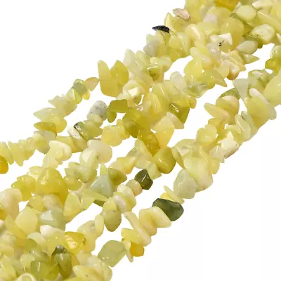 ❤240+ Yellow Natural LEMON JADE Beads Chip 5-8mm Semi Precious Gemstone Healing❤ • £3.20