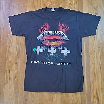 Y2K Metallica Master Of Puppets T Shirt Sz Small S Band Concert Tour Tee 2007 • $18.35