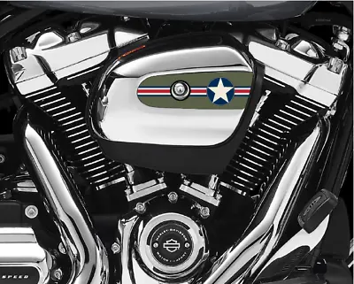 Military Star And Stripe M8 Air Cleaner Insert Replaces Stock 107 HD Insert USA • $19.99