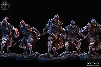 $77.65 • Buy PLAGUE Grave Knight FOOTMAN Zombie DEMON Dungeons And Dragons, RPG Lot Of 5
