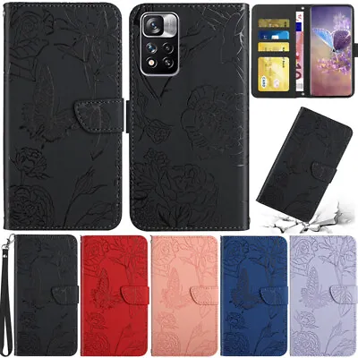 Butterfly Wallet Leather Flip Case Cover For Xiaomi Poco F5 Redmi A2 12 Note 12S • $14.34