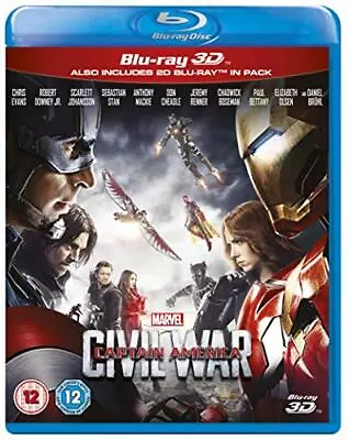 Captain America: Civil War [Blu-ray 3D] [2016] - DVD  OKVG The Cheap Fast Free • £3.49