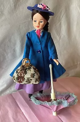 Vintage 1960's Horsman Mary Poppins Doll With Accessories Extra Clothing Sets • $44