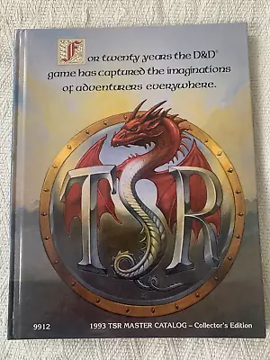 Advanced Dungeons And Dragons 1993 TSR Master Catalogue Collector's Edition • $15