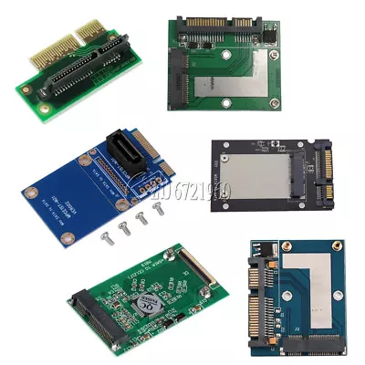 Mini PCI-e/mSATA SSD/Express To 40pin ZIF/7pin/2.5'' SATA Adapter Converter Card • $2.56