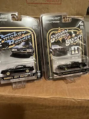 GREENLIGHT 1977 & 1980 PONTIAC SMOKEY & THE BANDIT Limited Editions 1/64 SEALED • $39.50