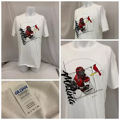 St. Louis Cardinals Shirt XL White Yadier Molina 100% Cotton New YGI O2-162 • $24.99