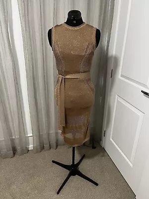 BNWT Sass N Bide Gold Knit Dress Small • $150