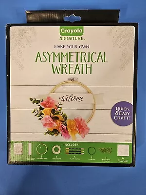 Crayola Signature Make Your Own Asymmetrical Wreath Kit - Quick & Easy Craft! • $14.50