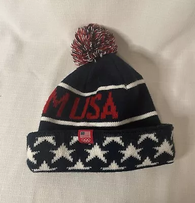 Team USA Olympics Knit Beanie Hat Cap Stars Stripes • $24