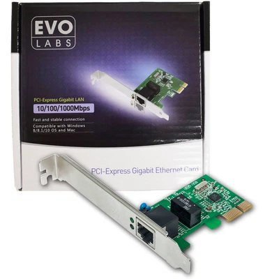 £9.67 • Buy Evo Labs PCI-Express Gigabit Network Card