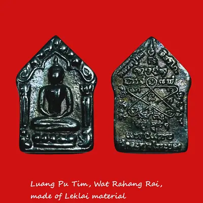 Leklai Lp Tim Black Leklai Amulet Magic Stone Powerful Charming Wealth Talisman • $38.38