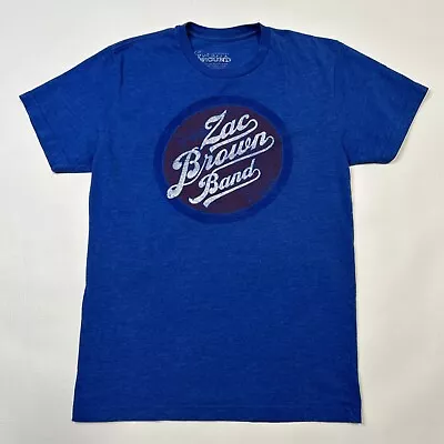 ZAC BROWN BAND 2015 Official  Jekyll & Hyde  Tour Dates T-Shirt Size Small Blue • $14.99