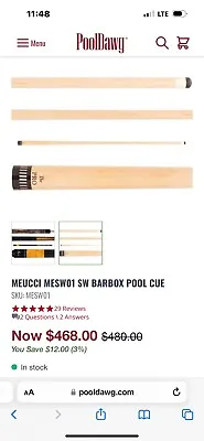 Used Meucci Pool Cue Sticks • $405