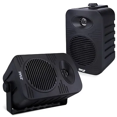 Pyle 4” Indoor Outdoor Speakers Pair - 300 Watt Dual Waterproof • $56.99