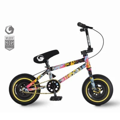 $509 • Buy Wildcat 10in Mini BMX Bike Rocker Lazer Oil Slick 1 Pce Crank+Disc Brakes