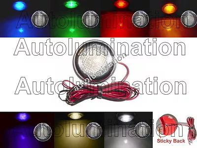 LED Utility Chrome Motorcycle Car Truck Under Glow Light Pod Foot Well Lights • $1.99