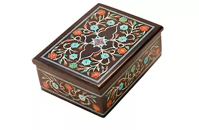 Marble Jewelry Box Multi Precious Gemstone Inlay Work Necklace BOX For Mother • £447.15