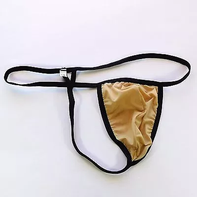 K7992 K799 Mens Triangle Back String Posing Thong Contoured Pouch Silky Soft • $6.99