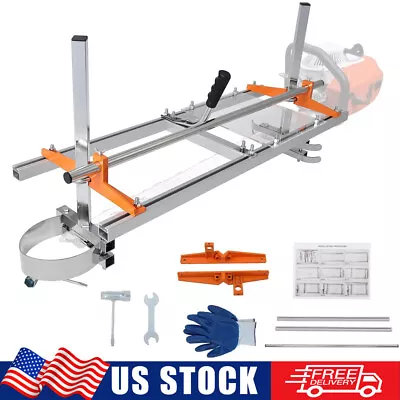 Chainsaw Mill 14 -36  Portable Chain Saw Mill Aluminum Steel Planking Lumber US • $62.68