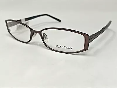 ELLEN TRACY “BELIZE” Coffee Eyeglasses Frame Petite 53-15-130 Dark Brown QY40 • $21