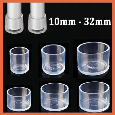 Round Plastic End Cap Clear Caps Tube Pipe PVC Blanking Cover Cap Ø 10mm - 32mm • $1.85